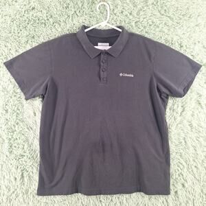 Columbia Active Fit Polo Black Mens Large